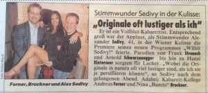 Kronenzeitung Adabei vom 10.10.2013