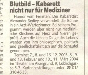 Kronenzeitung Dezember 2003